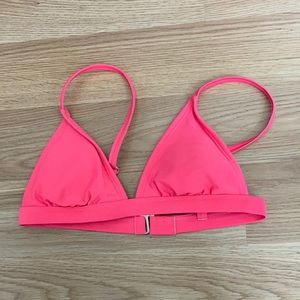 neon pink bikini top